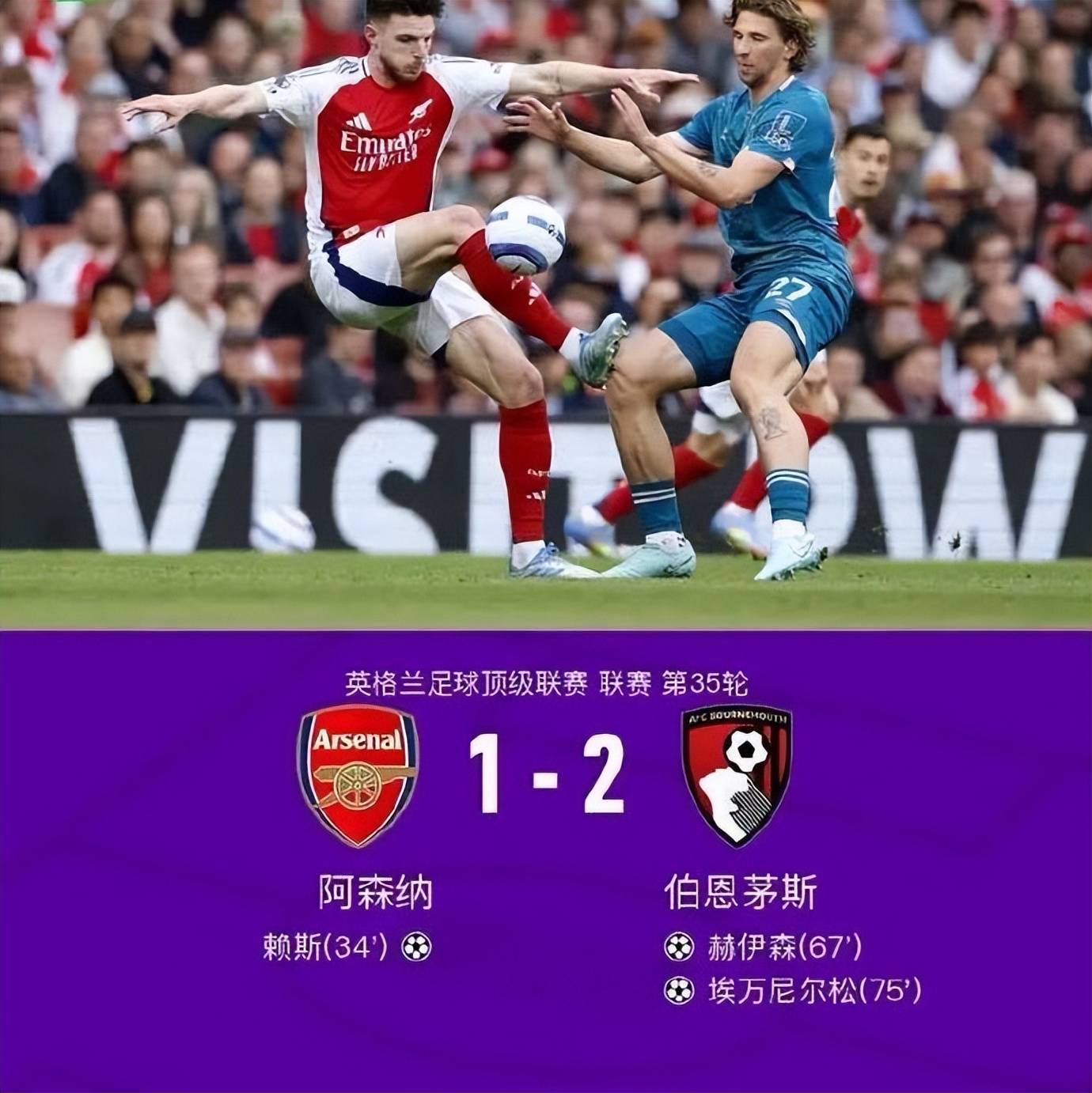 阿森纳主场大胜，英超形势逐渐好转